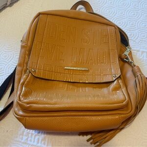 Steve Madden camel leather backpack